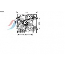 VW7506 AVA Вентилятор, охлаждение двигателя