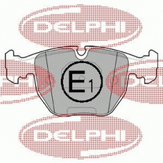 LP1003 DELPHI Комплект тормозных колодок, дисковый тормоз