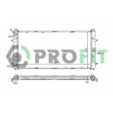 PR 9558A1 PROFIT Радиатор, охлаждение двигателя