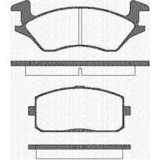8110 13010 TRISCAN Комплект тормозных колодок, дисковый тормоз