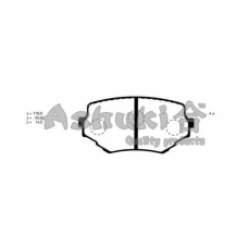 K012-17J ASHUKI Комплект тормозных колодок, дисковый тормоз