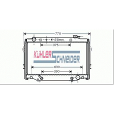 3201561 KUHLER SCHNEIDER Радиатор, охлаждение двигател