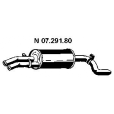 07.291.80 EBERSPACHER Глушитель выхлопных газов конечный