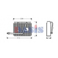 821850N AKS DASIS Испаритель, кондиционер