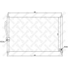 10-45220-SX STELLOX Конденсатор, кондиционер