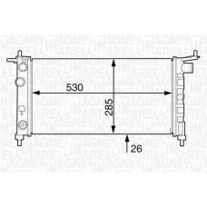 350213122900 MAGNETI MARELLI Радиатор, охлаждение двигателя