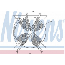85533 NISSENS Вентилятор, охлаждение двигателя