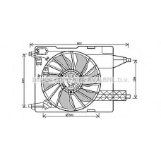 RT7539 Prasco Вентилятор, охлаждение двигателя