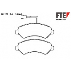 BL2021A4 FTE Комплект тормозных колодок, дисковый тормоз