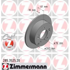 285.3525.20 ZIMMERMANN Тормозной диск
