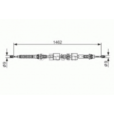 1 987 477 836 BOSCH Трос, стояночная тормозная система