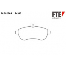 BL2028A4 FTE Комплект тормозных колодок, дисковый тормоз