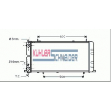 5007101 KUHLER SCHNEIDER Радиатор, охлаждение двигател