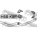 HSB-KBF FEBEST Опора, стабилизатор