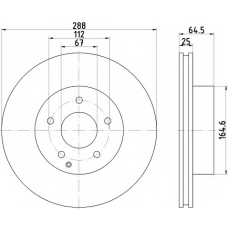 8DD 355 113-861 HELLA Тормозной диск