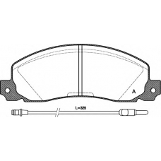 BPA0202.02 OPEN PARTS Комплект тормозных колодок, дисковый тормоз