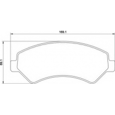 363700201656 MAGNETI MARELLI Комплект тормозных колодок, дисковый тормоз