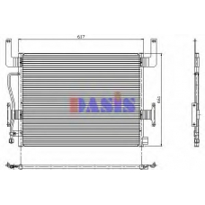 392020N AKS DASIS Конденсатор, кондиционер