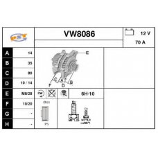 VW8086 SNRA Генератор