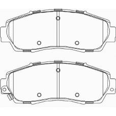 FD7381A NECTO Комплект тормозных колодок, дисковый тормоз