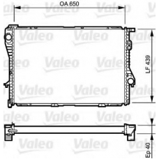 731764 VALEO Радиатор, охлаждение двигателя