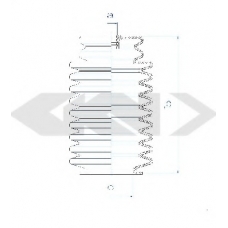83731 SPIDAN Пыльник, рулевое управление