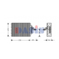 820002N AKS DASIS Испаритель, кондиционер