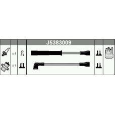J5383009 NIPPARTS Комплект проводов зажигания