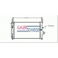 1809001 KUHLER SCHNEIDER Радиатор, охлаждение двигател