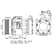 32266G NRF Компрессор, кондиционер