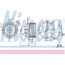 87068 NISSENS Вентилятор салона