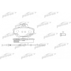 PBP845 PATRON Комплект тормозных колодок, дисковый тормоз