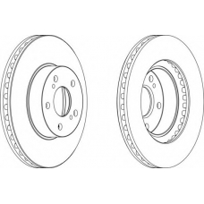 DDF485-1 FERODO Тормозной диск