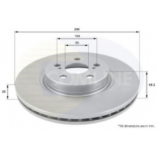 ADC01110V COMLINE Тормозной диск