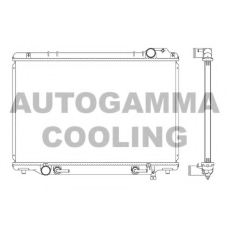 102374 AUTOGAMMA Радиатор, охлаждение двигателя