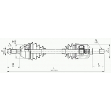 DRS6002.00 OPEN PARTS Приводной вал