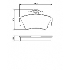 0 986 460 989 BOSCH Комплект тормозных колодок, дисковый тормоз