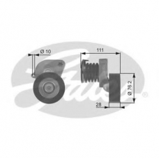 T38346 GATES Натяжной ролик, поликлиновой  ремень