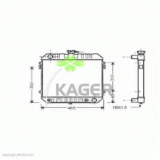 31-2644 KAGER Радиатор, охлаждение двигателя