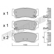 804.0 TRUSTING Комплект тормозных колодок, дисковый тормоз