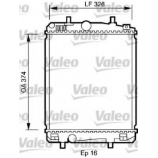 735070 VALEO Радиатор, охлаждение двигателя