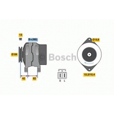 0 986 049 710 BOSCH Генератор