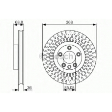 0 986 479 A33 BOSCH Тормозной диск