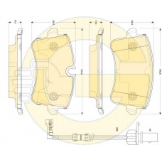 6118671 GIRLING Комплект тормозных колодок, дисковый тормоз