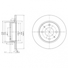 BG2379 DELPHI Тормозной диск