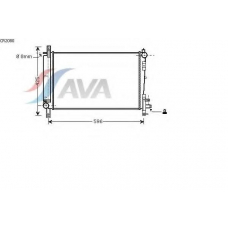 CR2080 AVA Радиатор, охлаждение двигателя