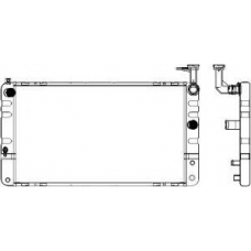 4461-1019 SAKURA  Automotive Радиатор, охлаждение двигателя