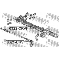 0322-CRV FEBEST Осевой шарнир, рулевая тяга