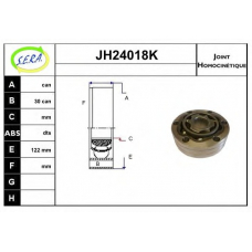 JH24018K SERA Шарнирный комплект, приводной вал