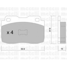 22-0028-0 METELLI Комплект тормозных колодок, дисковый тормоз